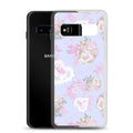 Stylish Anniversary Samsung® Clear Case designed for elegance, perfectly complements pastel outfits while offering protection.