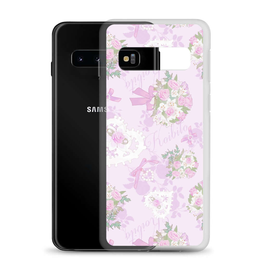 Feminine and elegant, the Anniversary Samsung® Clear Case perfectly complements pastel outfits while protecting your phone.