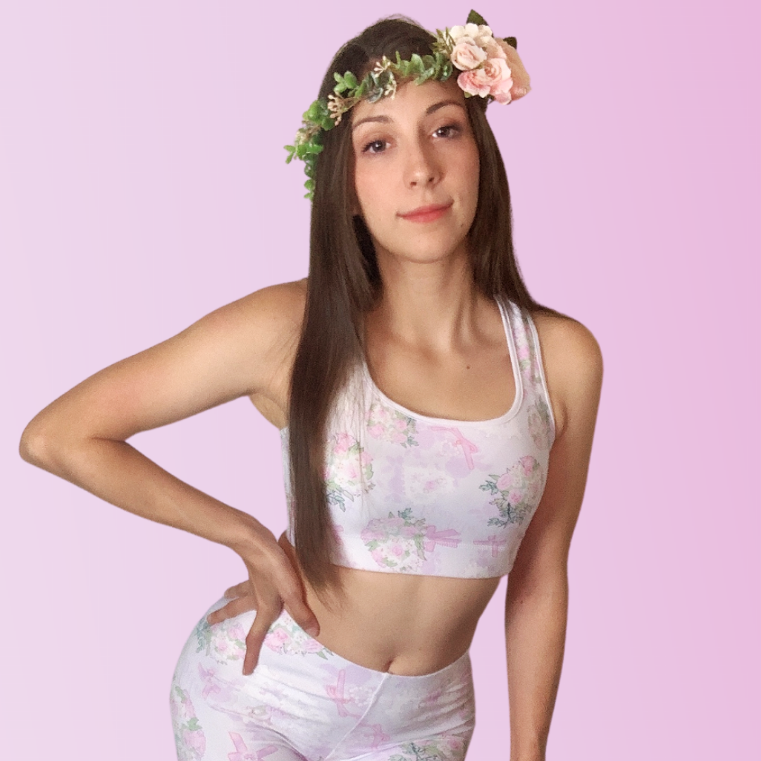 Flaunt your style and comfort in the Anniversary Sports bra, perfect for workouts and everyday wear.