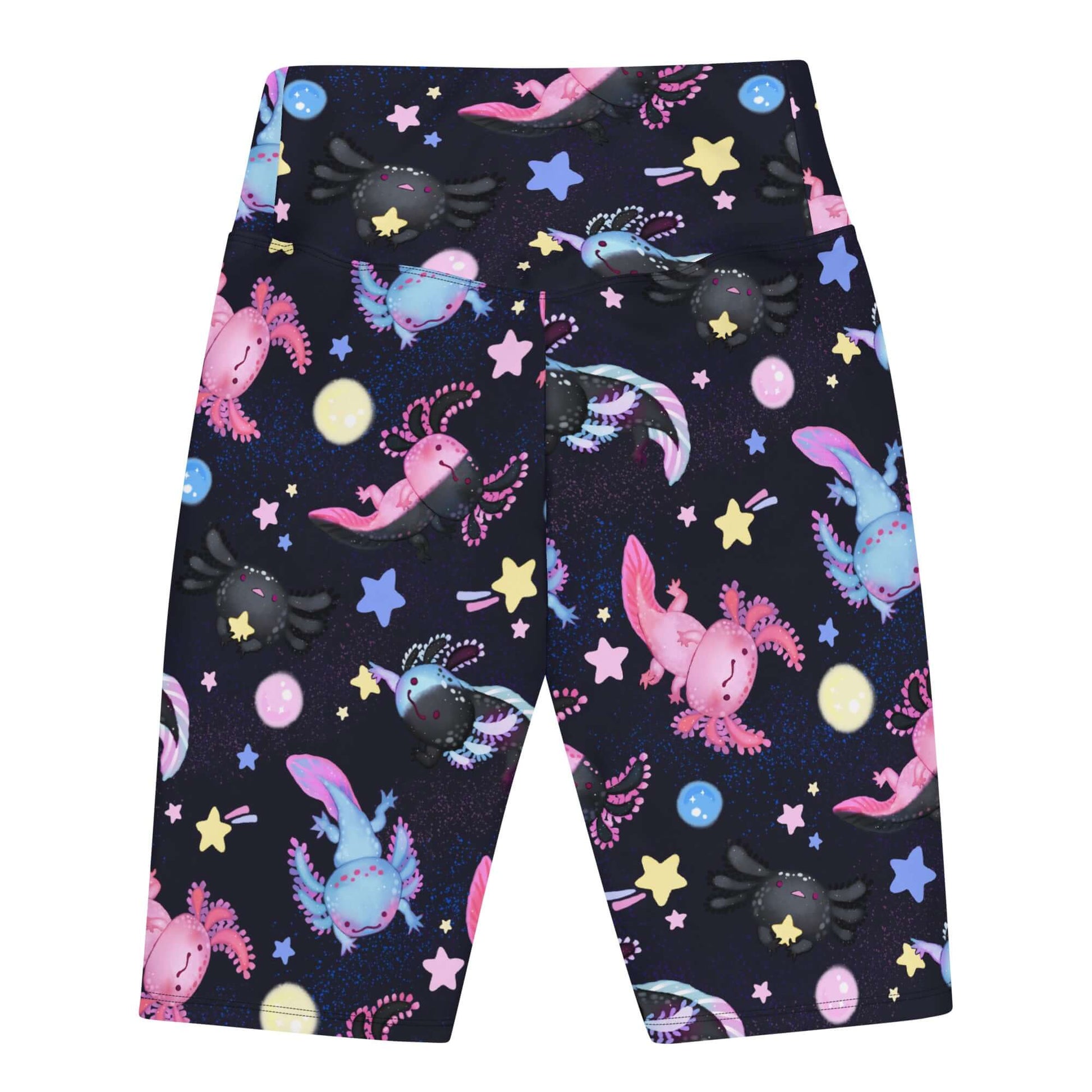 Cute Axolotl Biker Shorts featuring a playful design, perfect for comfort and style in any activity.