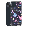 Sleek Axolotl iPhone® Clear Case featuring vibrant designs, protecting against scratches and dirt effortlessly.