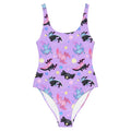 Cute Axolotl One-Piece Swimsuit in vibrant colors, perfect for summer days at the pool. Ideal for all figures!