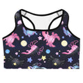 Stylish Axolotl Sports bra features vibrant designs and moisture-wicking material for ultimate workout comfort.