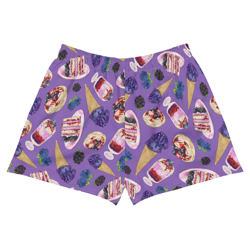 Berry Athletic Short Shorts feature a playful design, perfect for comfort and mobility during workouts or casual outings.
