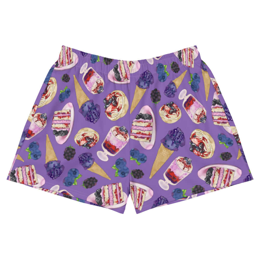Berry Athletic Short Shorts feature a fun design, perfect for comfort and mobility during workouts or casual outings.