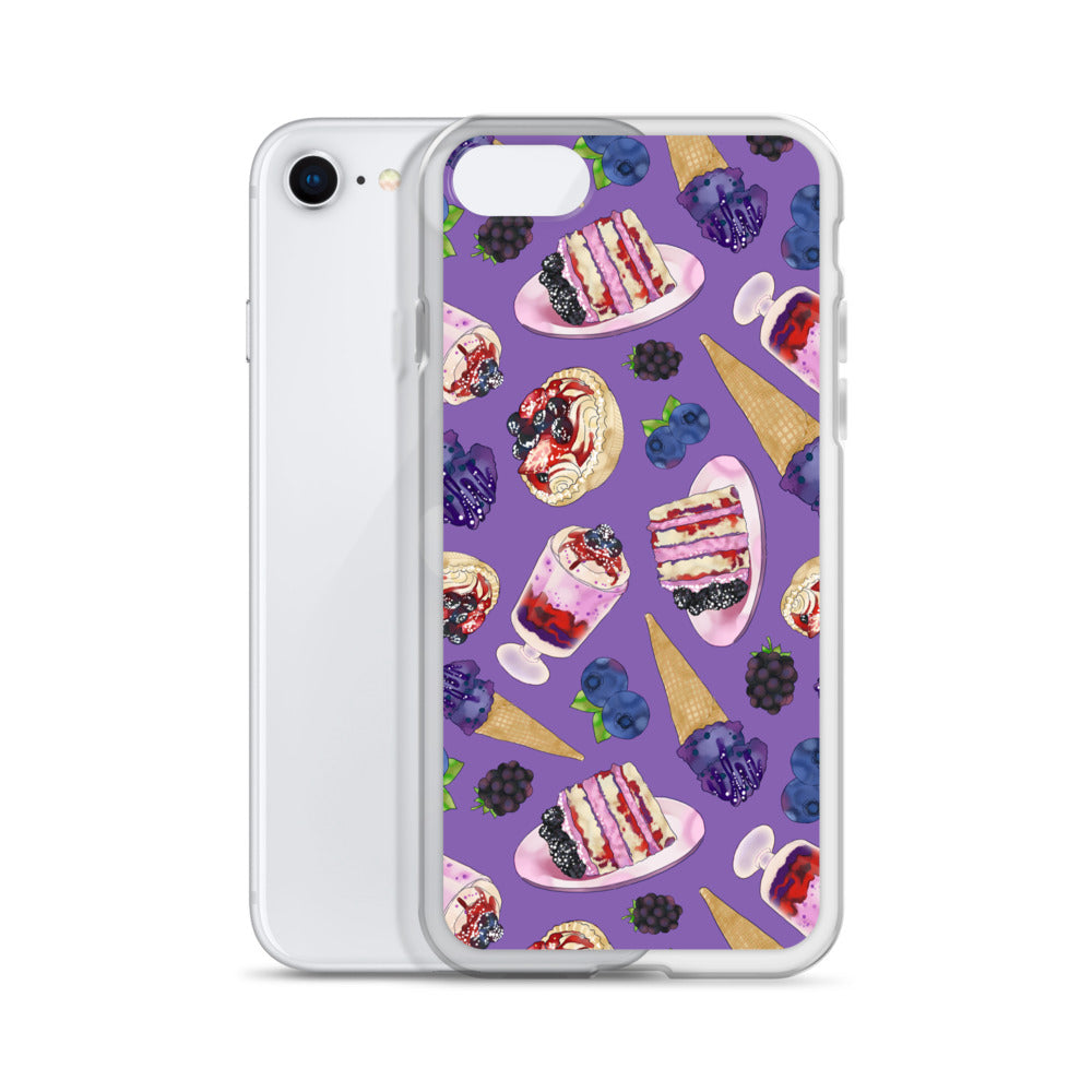 Protect your iPhone® stylishly with the Berry iPhone® Clear Case, featuring a solid back and flexible sides.