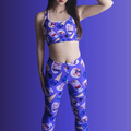Stylish Berry Leggings featuring vibrant fruit and dessert patterns, perfect for workouts or casual wear.