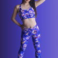 Stylish Berry Leggings in vibrant print, perfect for yoga and everyday wear. Enjoy comfort and fruity flair!