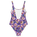 Berry One-Piece Swimsuit features a fun dessert print, perfect for summer days by the sea and flattering for all figures.