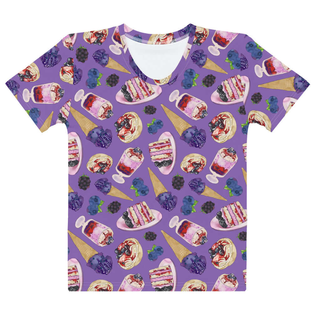 Stylish Berry T-shirt with vibrant prints, made from soft, stretchy polyester for ultimate comfort and durability.