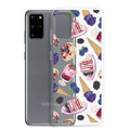 Berry Samsung® Clear Case showcases a fun dessert design, protecting your phone stylishly and securely this summer.