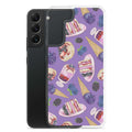 Sleek Berry Samsung® Clear Case features a fun dessert pattern, protecting your phone while adding style.