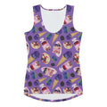 Bright and fun, the Berry Tank Top features playful berry desserts, perfect for summer styling and comfort.