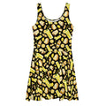Bright and vibrant Lemon Skater Dress featuring a playful design, perfect for standing out at any event.