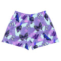 Butterfly Athletic Short Shorts feature a vibrant butterfly print, perfect for stylish workouts and casual wear.