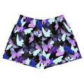 Stylish Butterfly Athletic Short Shorts featuring vibrant butterfly prints, perfect for workouts and casual wear.