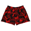Butterfly Athletic Short Shorts feature a vibrant butterfly print, perfect for stylish and comfortable workouts.
