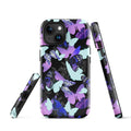 Stylishly protect your phone with the Butterfly iPhone® Tough Case featuring vibrant butterfly designs and durable layers.