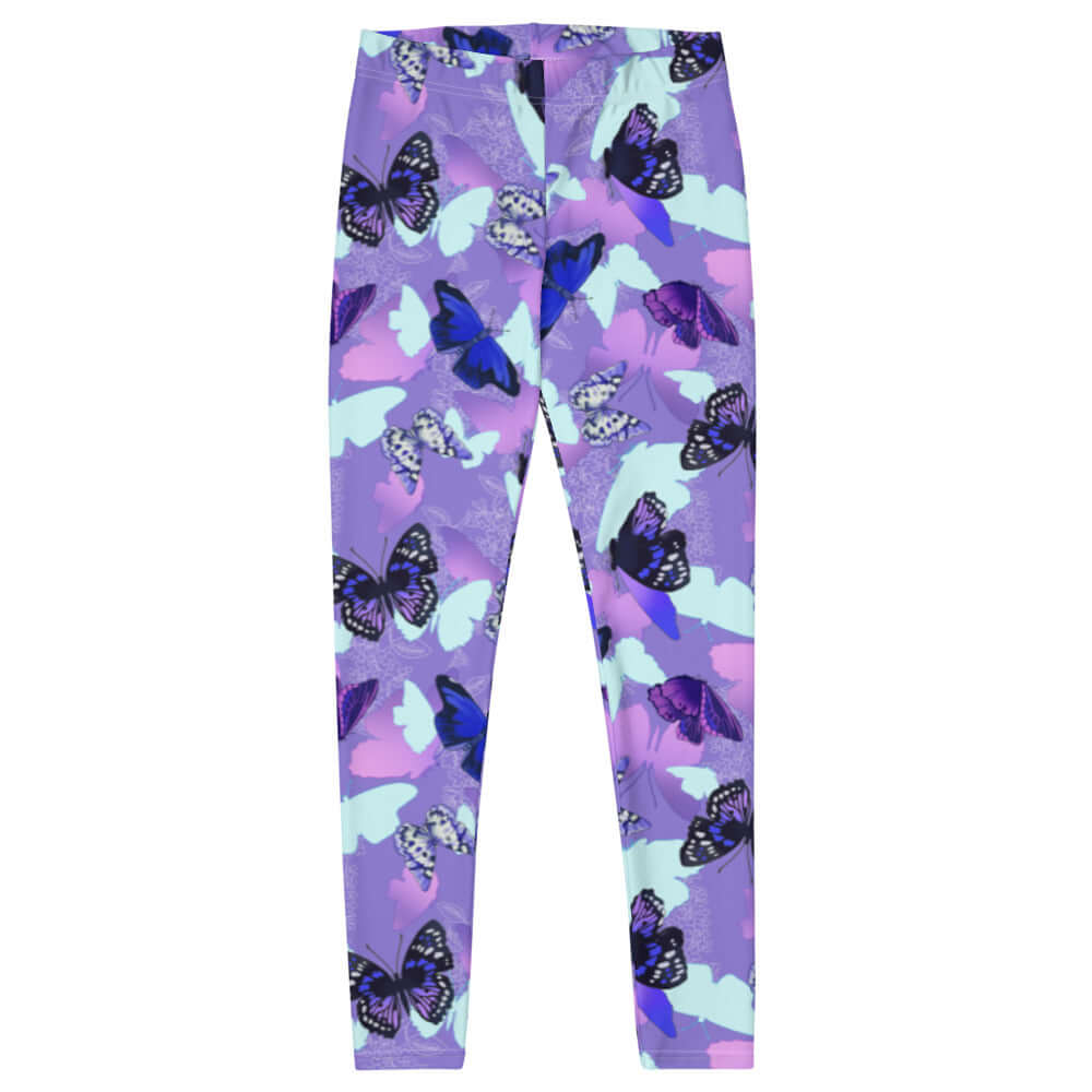 Colorful Butterfly Leggings featuring vibrant butterfly silhouettes for a unique and stylish look. Perfect for any occasion!