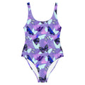 Colorful Butterfly One-Piece Swimsuit featuring vibrant butterfly silhouettes, perfect for all figures and summer fun.