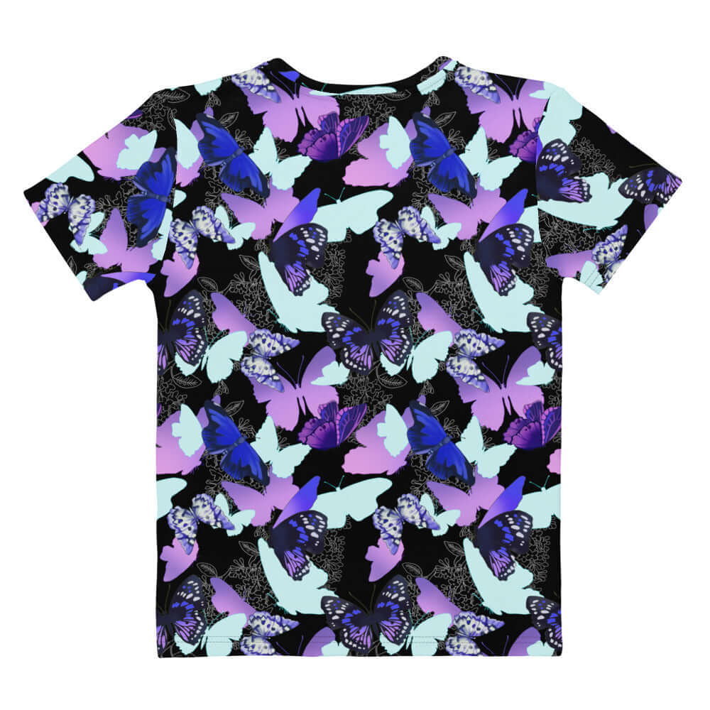 Colorful Butterfly T-shirt featuring a vibrant butterfly print, perfect for butterfly lovers and stylish comfort.