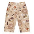 Café Biker Shorts featuring a delicious dessert print, perfect for comfort and style in any outfit.