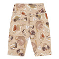 Café Biker Shorts featuring a fun, dessert-themed print, perfect for stylish comfort with any outfit.