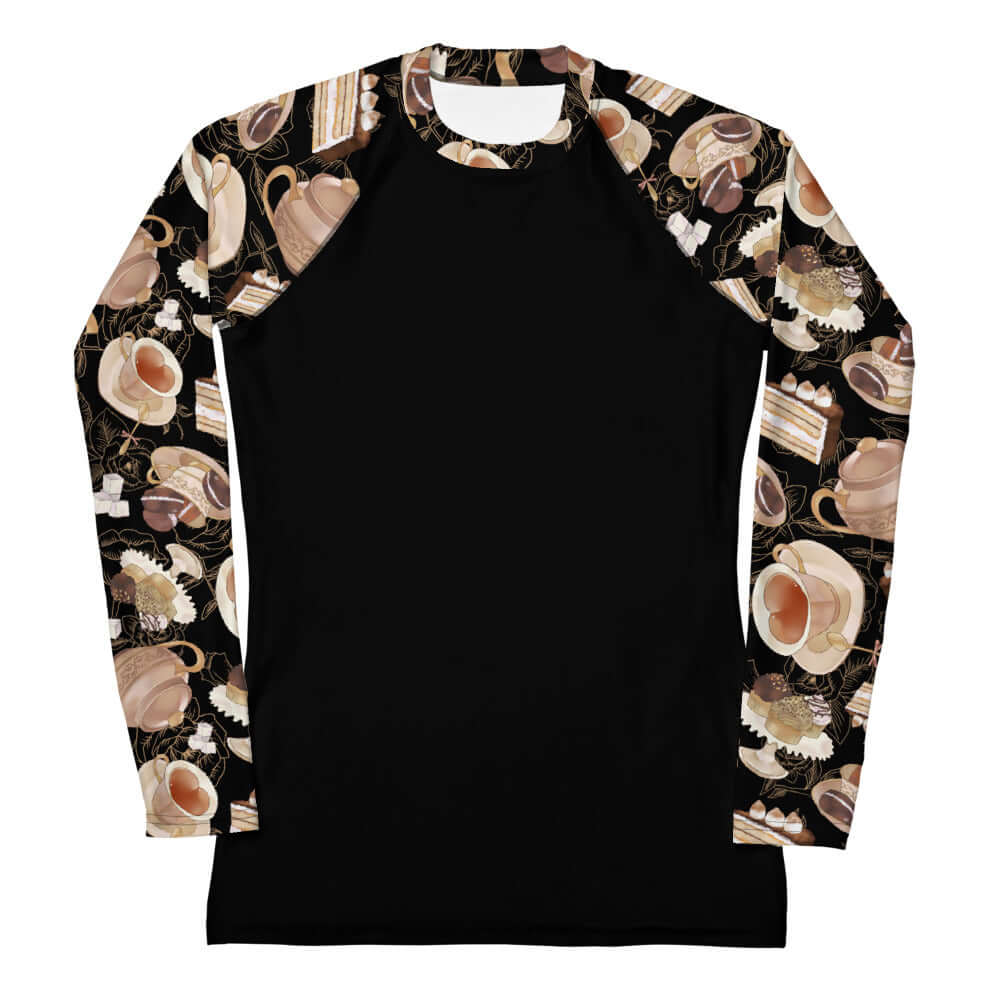 Café Rash Guard features a stylish design, perfect for active days in the sun and water sports. Enjoy ultimate comfort!