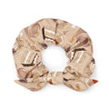 Stylish Café Scrunchie featuring a delicious dessert print, perfect for any outfit while keeping your hair secure.