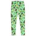 Choco Mint Leggings feature a fun pattern and vibrant colors, perfect for summer activities or lounging at home.