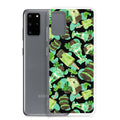 Choco Mint Samsung® Clear Case showcases a vibrant design, perfect for brightening your day while protecting your phone.