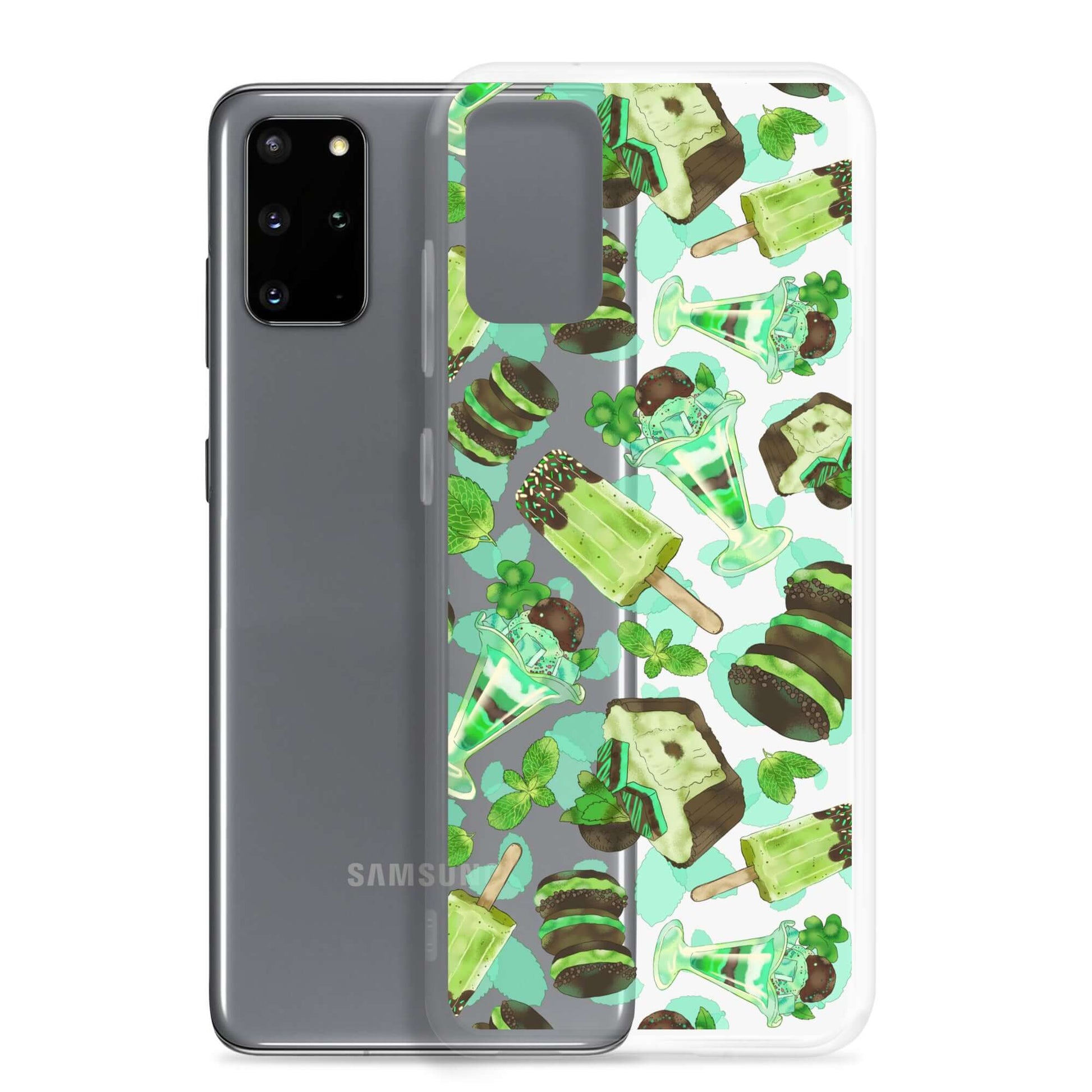 Choco Mint Samsung® Clear Case featuring a fun, colorful design that brightens your day while protecting your phone.