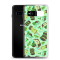 Bright and cheery Choco Mint Samsung® Clear Case showcasing a fun design, perfect for protecting your Galaxy S10.