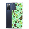 Choco Mint Samsung® Clear Case showcases a vibrant design, perfect for protecting your phone while brightening your day.