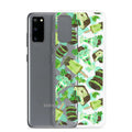 Choco Mint Samsung® Clear Case showcased with a vibrant design, offering style and protection for your device.