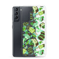 Bright and cheerful Choco Mint Samsung® Clear Case, protecting your phone in style while showcasing fun minty designs.