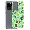Choco Mint Samsung® Clear Case showcases a vibrant minty design, adding cheer while protecting your phone from damage.