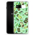 Choco Mint Samsung® Clear Case features a vibrant mint design, adding style and protection to your Galaxy S10.
