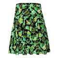 Choco Mint Skater Skirt featuring vibrant mint and green patterns, perfect for adding flair to any outfit.