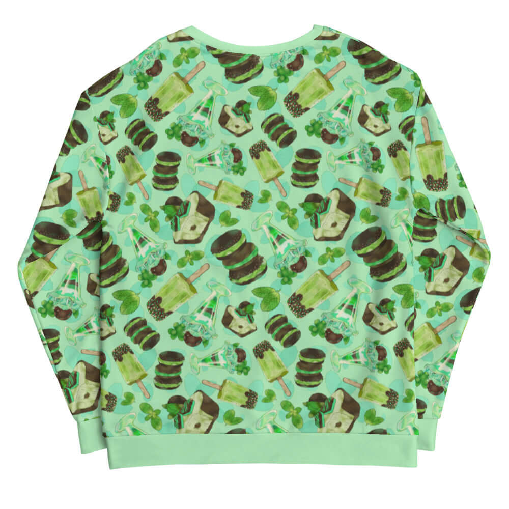 Choco Mint Sweatshirt in refreshing mint green, perfect for adding a pop of color to your outfit. Stylish and comfy!