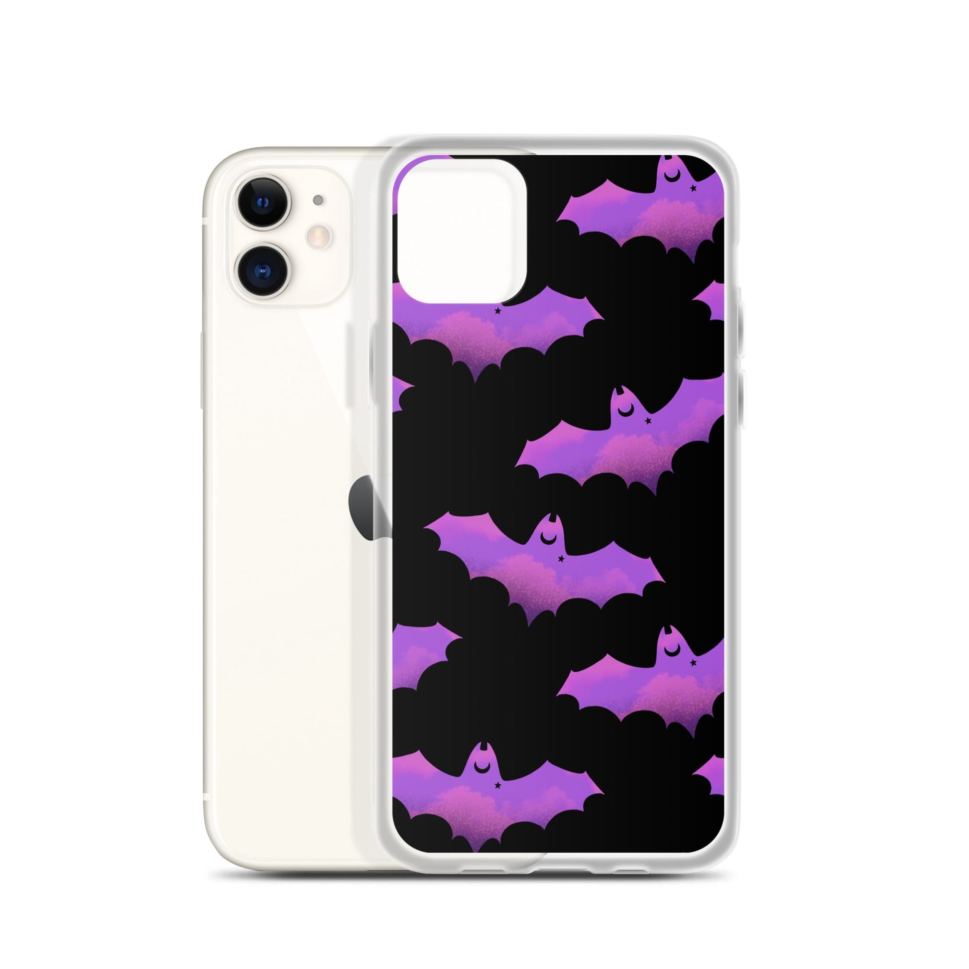 Aensland iPhone® Clear Case showcasing a sleek design, protecting against scratches and dirt with flexible sides.