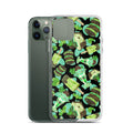 Stylish Choco Mint iPhone® Clear Case featuring a unique design, offering scratch and dirt protection for your device.