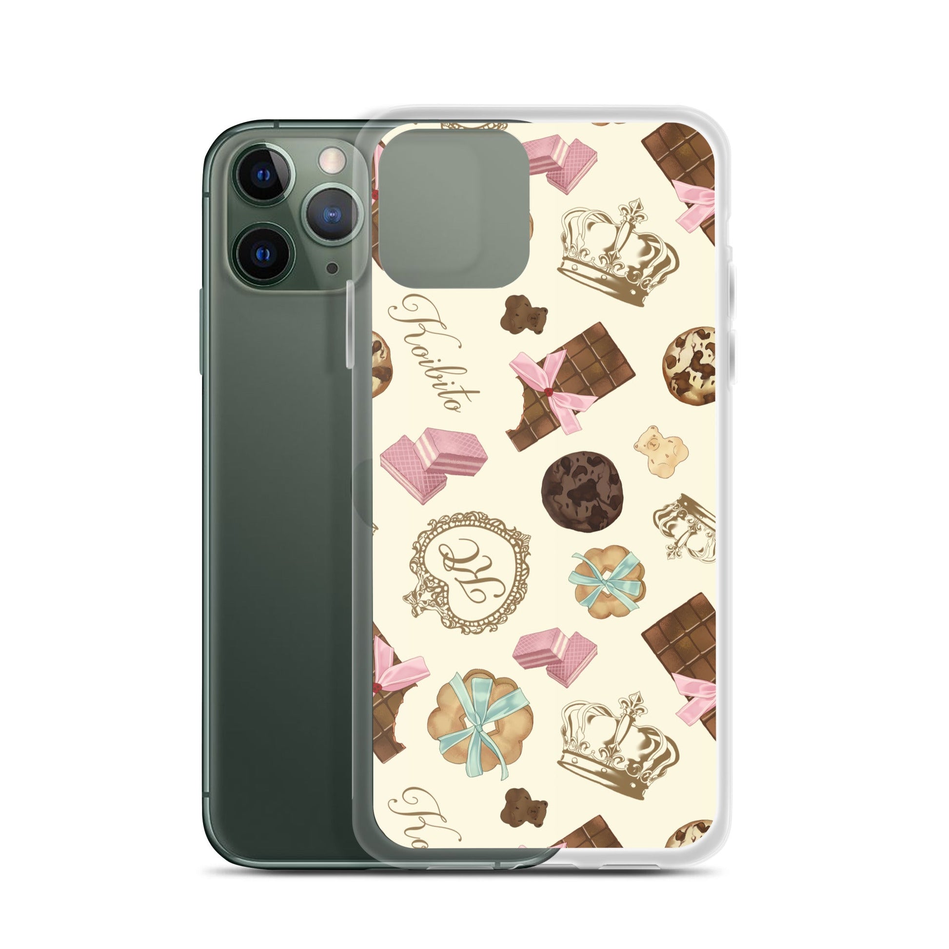 Royal Cookie iPhone® Clear Case features a stylish design that protects against scratches and dirt while ensuring easy access.