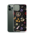 Gothic Tea Time iPhone® Clear Case features a stylish floral design, offering protection against scratches and dirt.