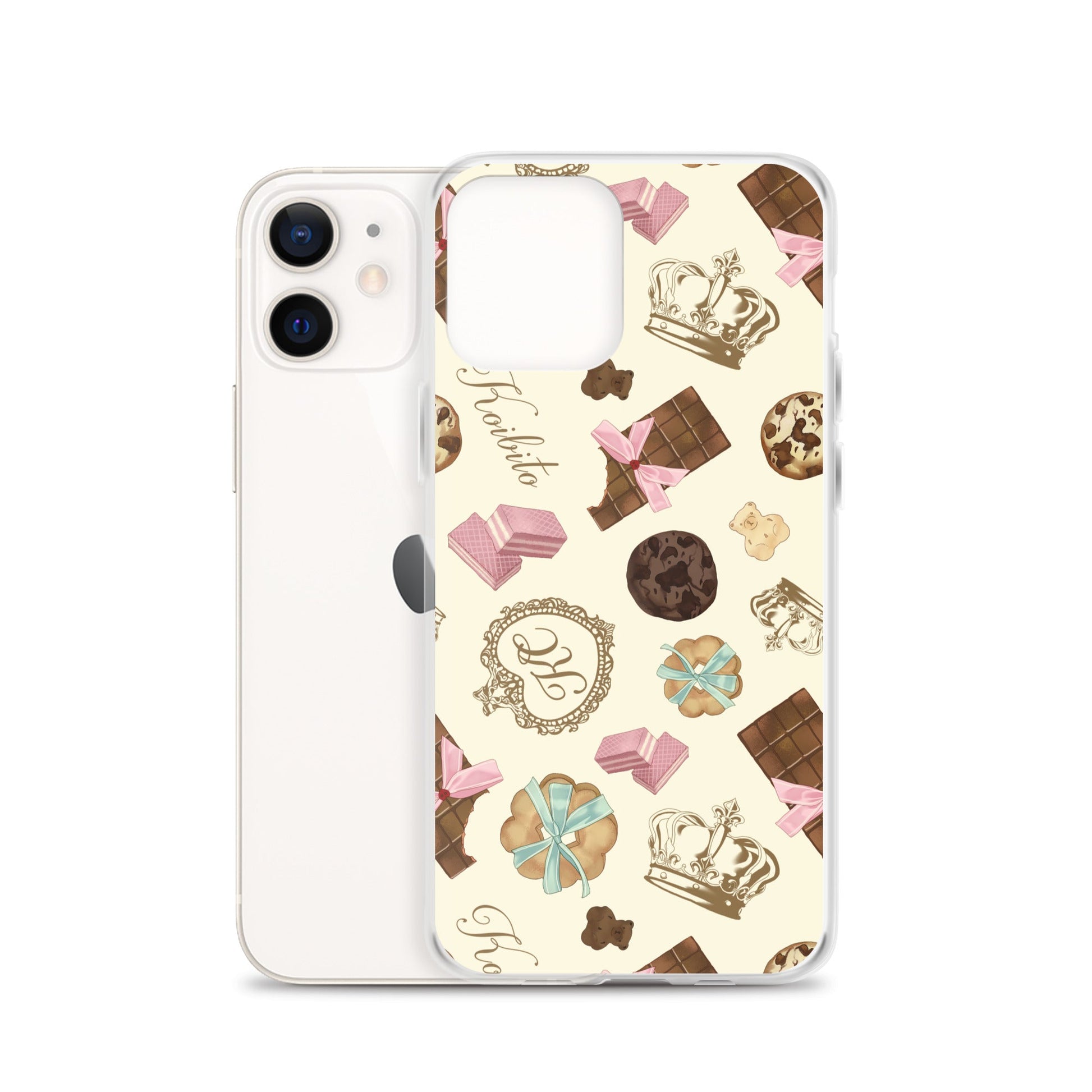Sleek Royal Cookie iPhone® Clear Case featuring a charming cookie design, perfect for protection and style.