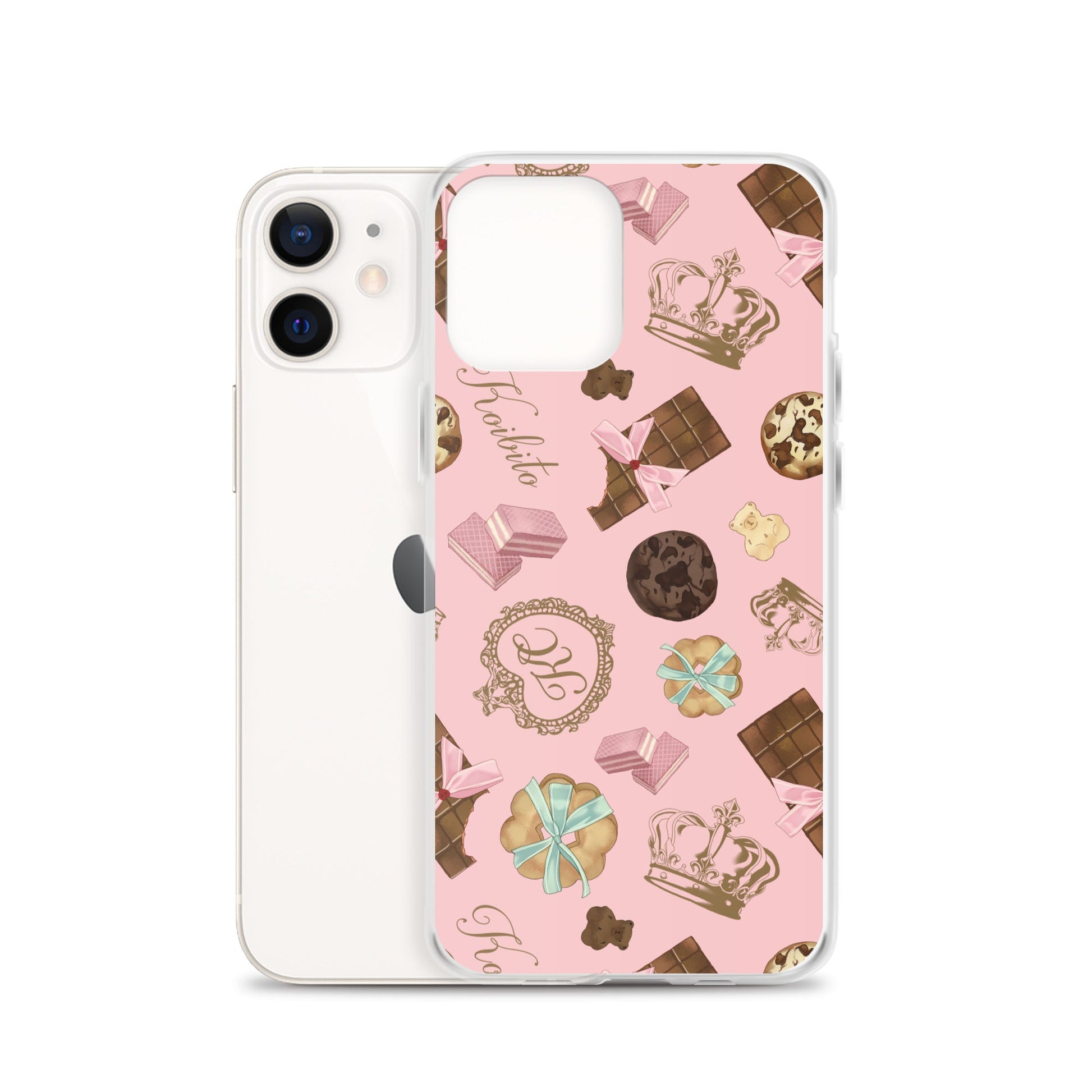 Stylish Royal Cookie iPhone® Clear Case featuring a fun design, offering protection against scratches and dirt.