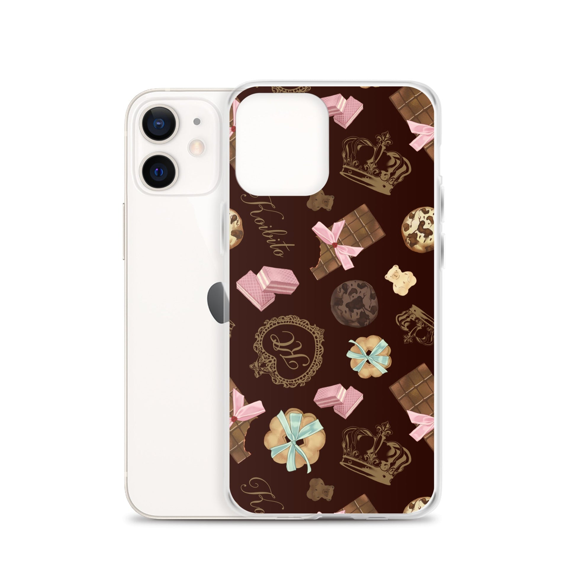 Sleek Royal Cookie iPhone® Clear Case features a flexible design, protecting against scratches and dirt effortlessly.