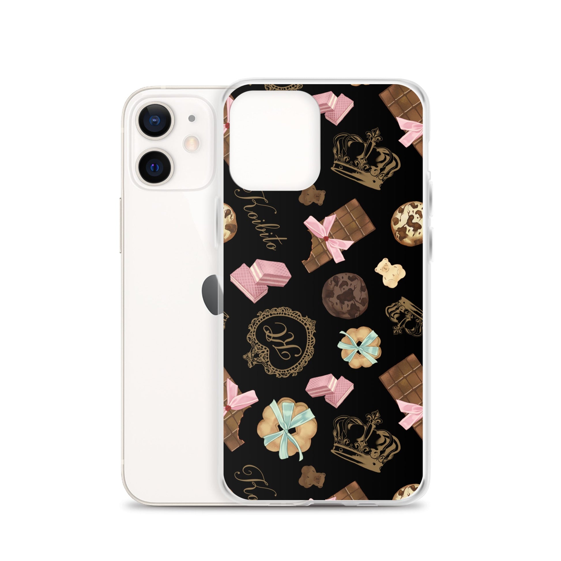 Stylish Royal Cookie iPhone® Clear Case features a solid back and flexible sides for optimal protection and easy access.