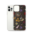 Gothic Tea Time iPhone® Clear Case features a whimsical design with butterflies and teacups, perfect for protection.
