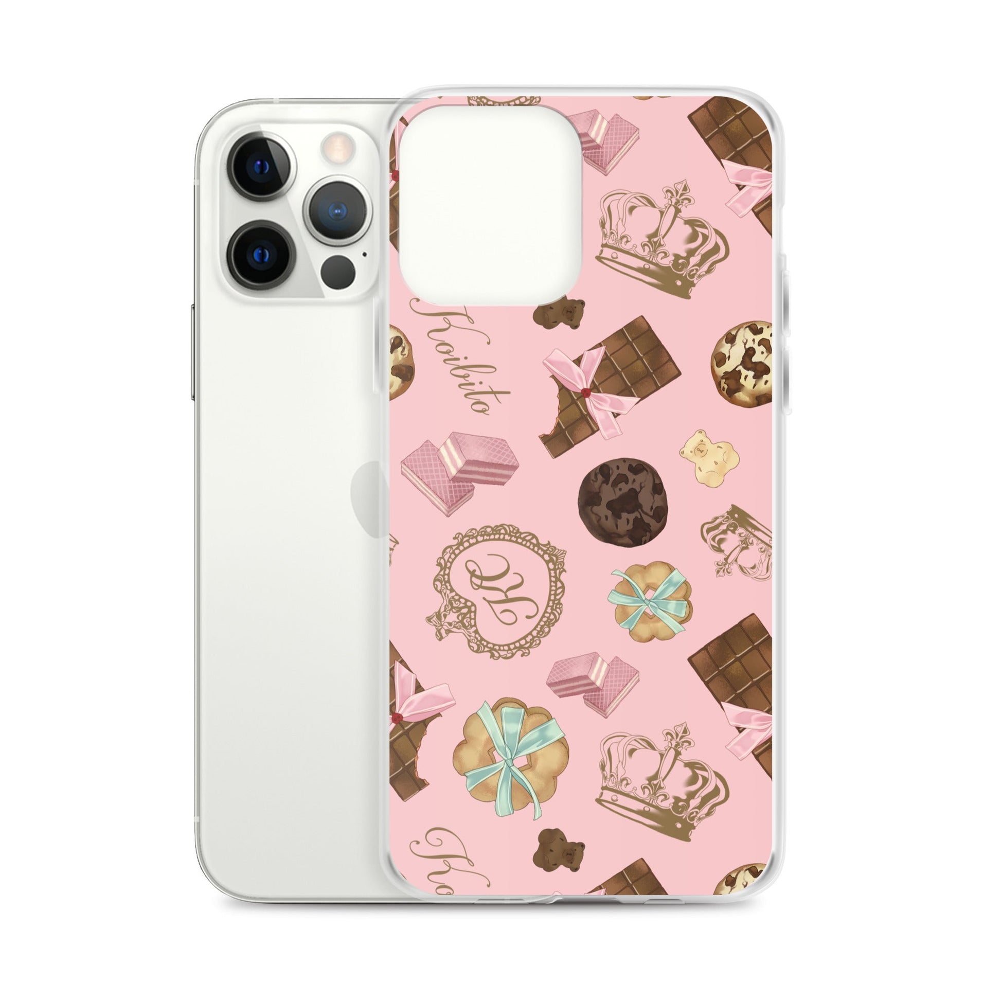 Sleek Royal Cookie iPhone® Clear Case features a charming design, protecting your phone from scratches and dirt.